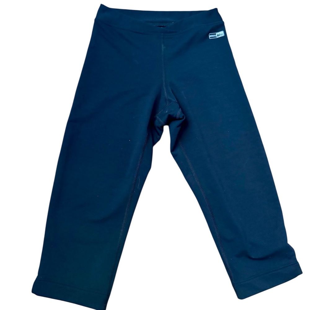 REI Black Leggings Athletic Stretch Cropped